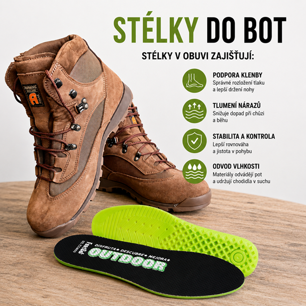 Vložky do bot alias stélky: Proč jsou důležité a jak ovlivňují komfort, stabilitu i životnost obuvi