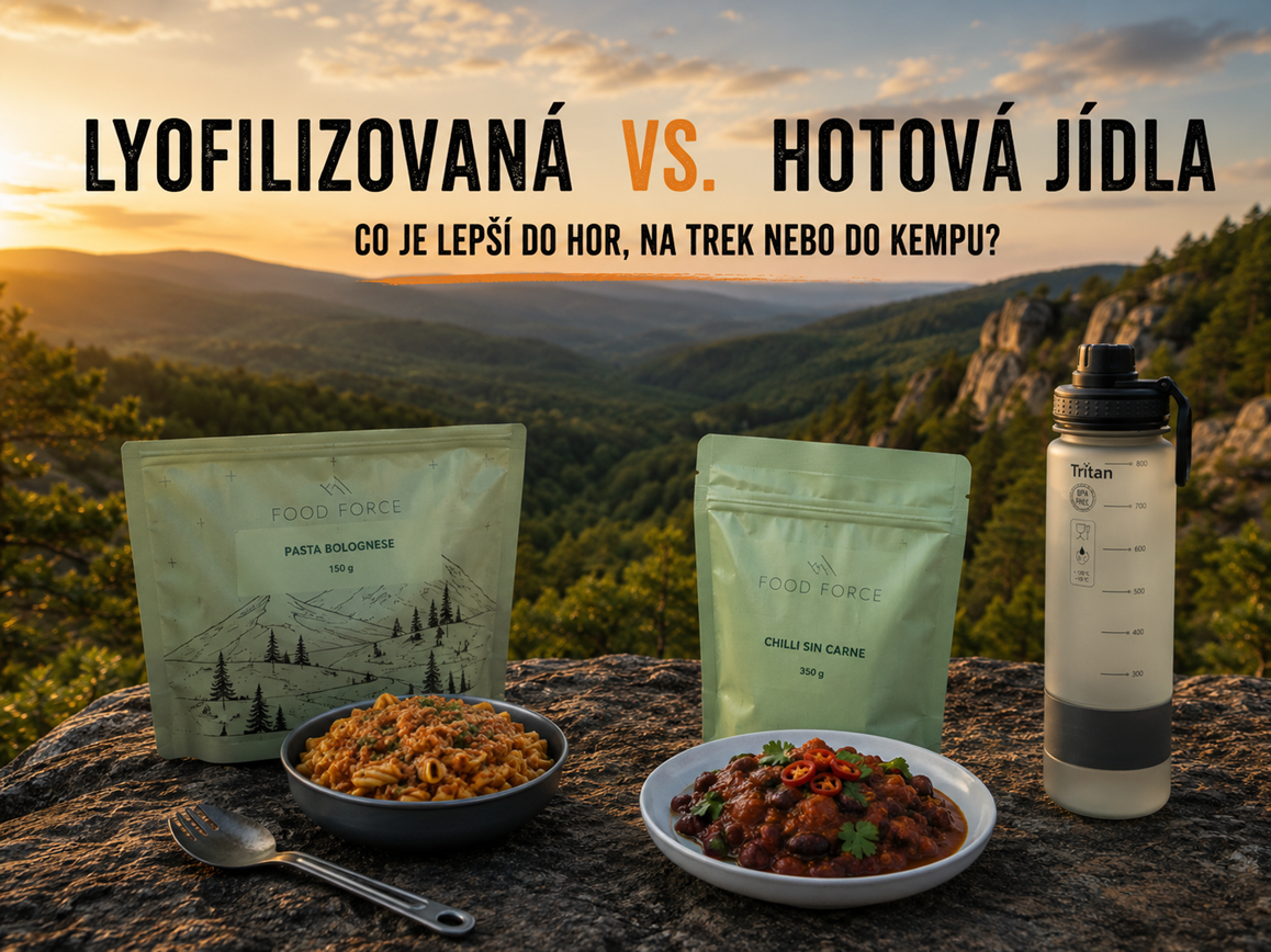 Lyofilizovaná vs. hotová jídla – co je lepší do hor, na trek nebo do kempu?