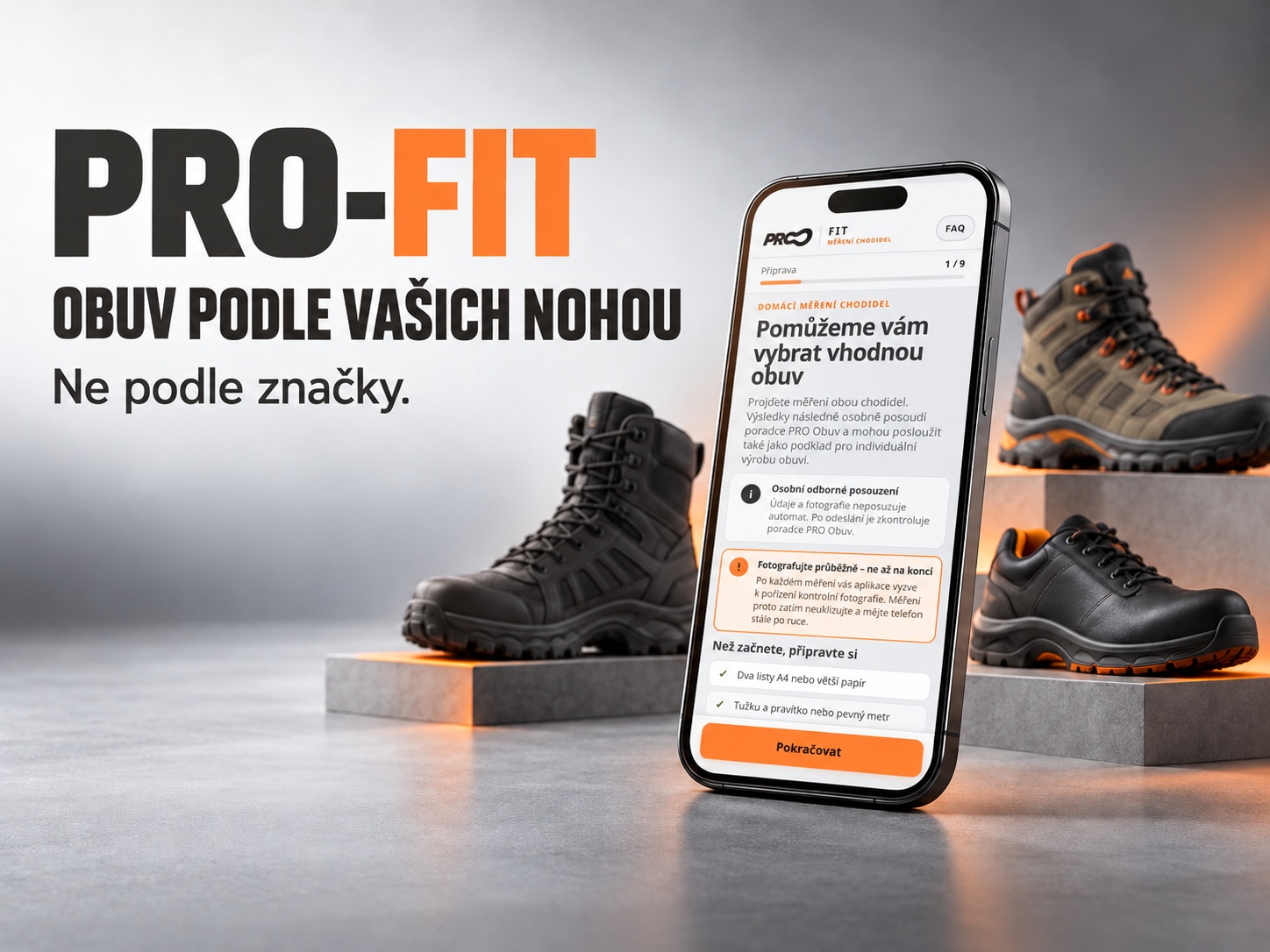 PRO-FIT: Výběr vhodné obuvi podle vašich nohou