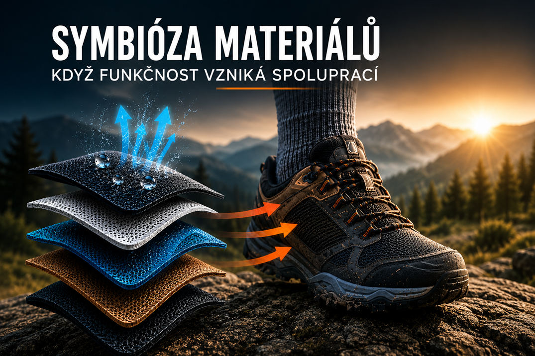 Symbióza materiálů: Proč funkční vybavení není jen o jednom materiálu