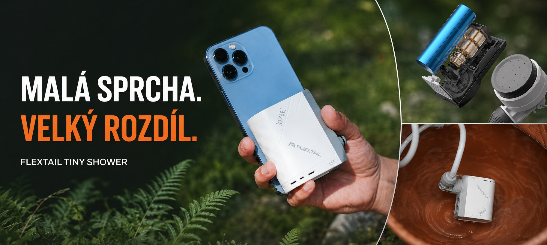Outdoorová sprcha Flextail