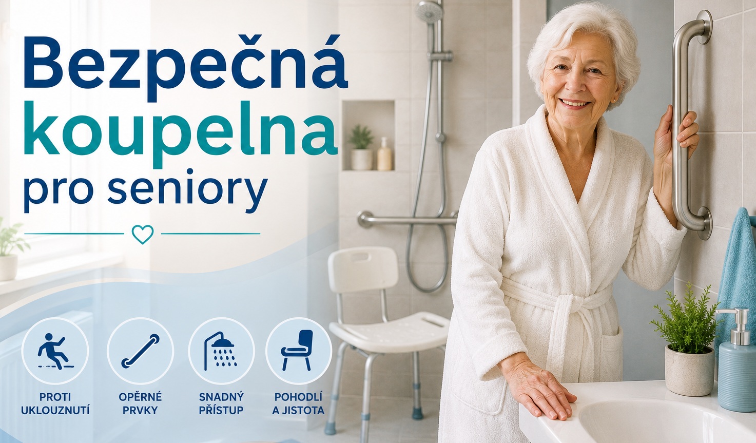 Bezpečná koupelna pro seniory: 10 jednoduchých změn, které mohou předejít pádu