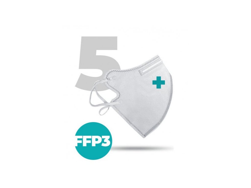Nano respirátor FFP3 bílý (5ks/bal)