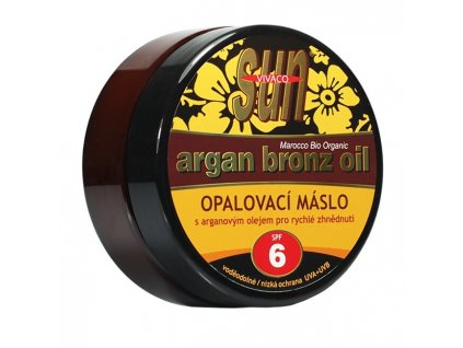 VIVACO Argan Bronz Oil máslo na opalování SPF 6 200 ml