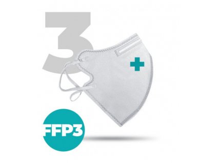 Nano respirátor FFP3 bílý (3ks/bal)