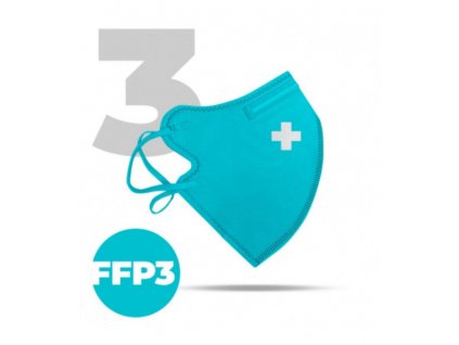 Nano respirátor FFP3 modrý (3ks/bal)