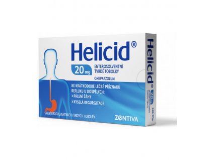 Helicid 20mg enterosolventní tvrdé tobolky 14 ks