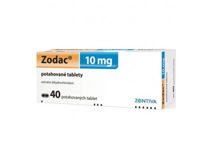 Zodac 10mg potahované tablety 40 ks