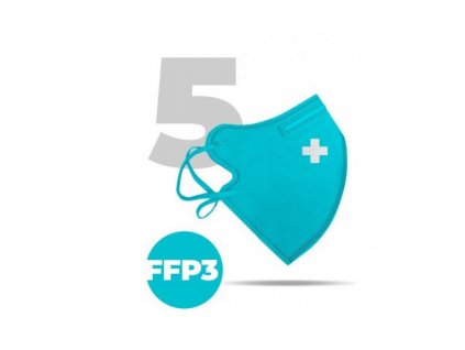 Nano respirátor FFP3 modrý (5ks/bal)