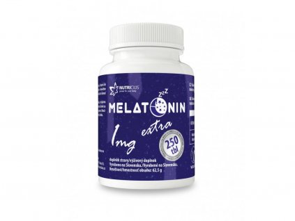 nutricius melatonin 1 mg extra 250 tbl