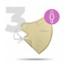 Nano respirátor FFP2 dámský béžový (3ks/bal)