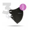 Nano respirátor FFP2 dámský černý (3ks/bal)