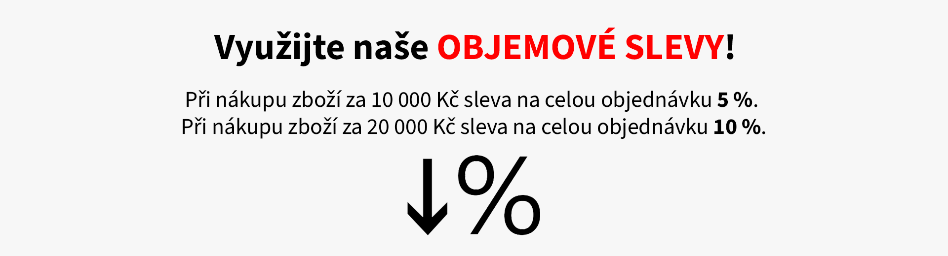 Objemové slevy