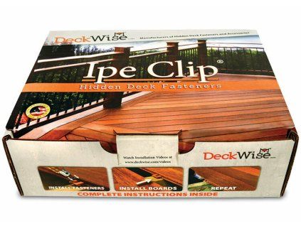DECKWISE IPE klip Extreme4, 4mm, 185 ks terasový  skrytá montáž terasy bez viditelných vrutů – kompletní sada s příslušenstvím