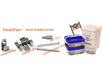 DECKWISE Skryté fasádní kotvení