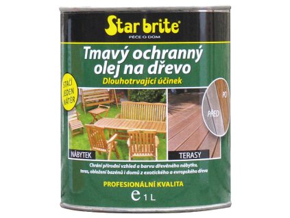 1232cz tmavy ochranny olej na drevo starbrite