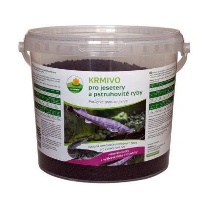 Krmivo-jeseteři, pstruzi - 2 l