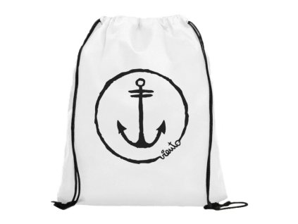 dawstring bag white gymsack anchor logo1 4