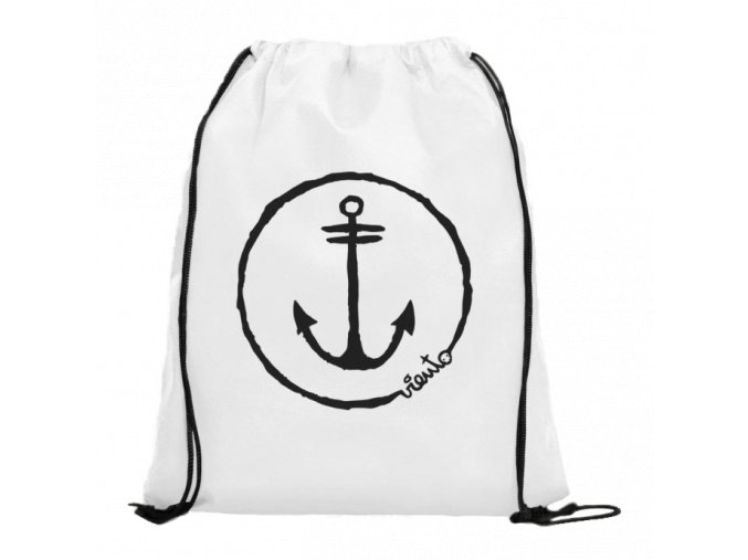 dawstring bag white gymsack anchor logo1 4