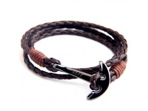 Viento Bracelet anchor brown1