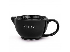 Dvoustěnná porcelánová miska s uchem na holení QSHAVE