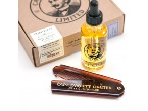 Captain Fawcett Beard Oil and Comb 1616
