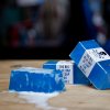 blue soap
