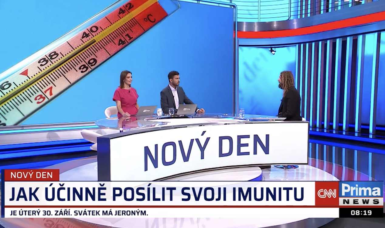 Rozhovor o mikrobiomu na CNN Prima News