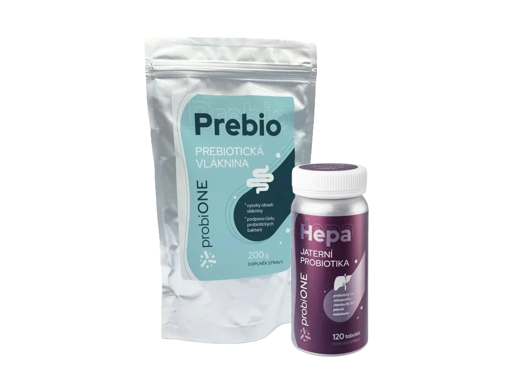 Balíček probiotik - probiONE Hepa + vláknina