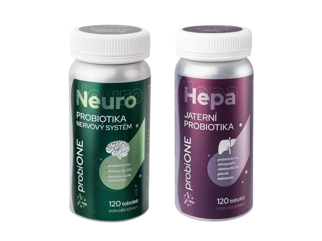 Balíček probiotik - probiONE Hepa + Neuro