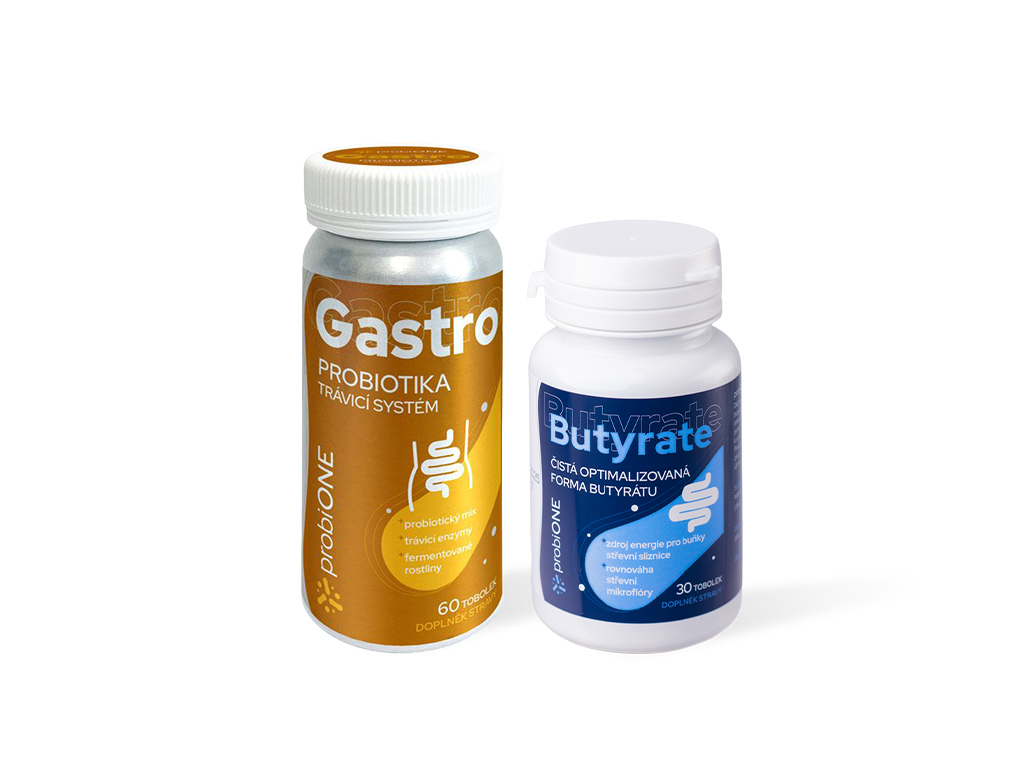 Balíček probiotik - probiONE Gastro + Butyrate
