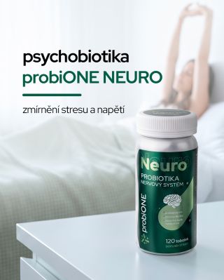 🧠 Dopřejte svému tělu péči, která myslí i na nervovou soustavu. Představujeme probiONE NEURO – prémiovou měsíční kúru...