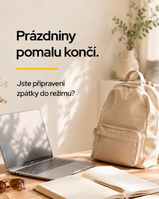 ☀️ Prázdniny pomalu končí a běžný režim se hlásí o slovo. Ranní vstávání, práce, škola, kroužky, termíny… a najednou je...