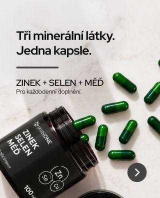 🛡️ Tři minerální látky. Jedna kapsle denně. Nové probiONE ZINEK + SELEN + MĚĎ obsahuje: → 25 mg zinku → 100 µg selenu → 1...