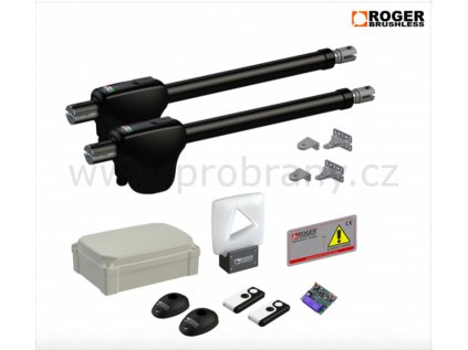 ROGER KIT MONOS4 - sada brushless pohonu pro křídlové brány do 4m křídla