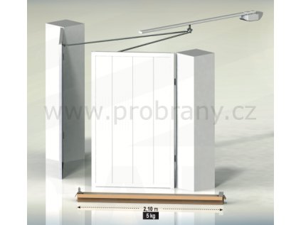 CAIS CHEVRON EBOX - set pro dvoukřídlá garážová vrata do šířky 2500x2500mm