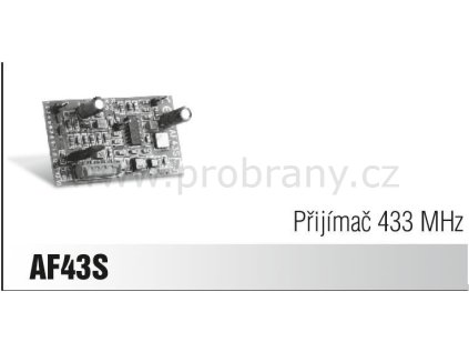 CAME AF 43S přijímač, frekvence 433Mhz