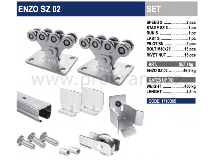 CAIS KIT ENZO SZ 02 sada pro samonosnou bránu do 4,5m průjezdu