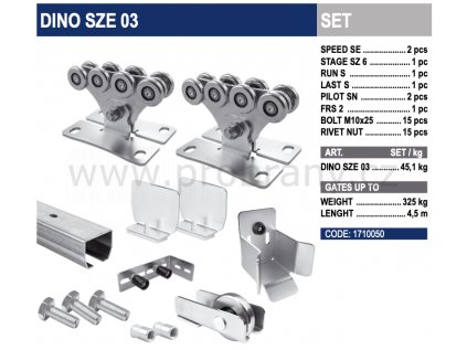 CAIS KIT DINO SZE 03 sada pro samonosnou bránu do 4,5m průjezdu