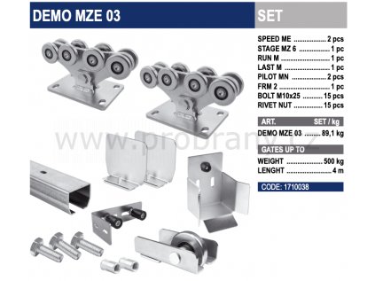 CAIS KIT DEMO MZE 03 sada pro samonosnou bránu do 8m průjezdu