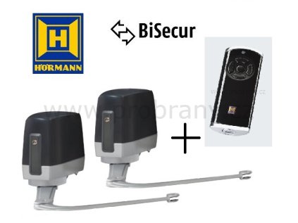 HÖRMANN VERSAMATIC 2 BISECUR POHON PRO DVOUKŘÍDLOU BRÁNU DO 4M PRŮJEZDU, DÁLKOVÝ OVLADAČ HS5 BS