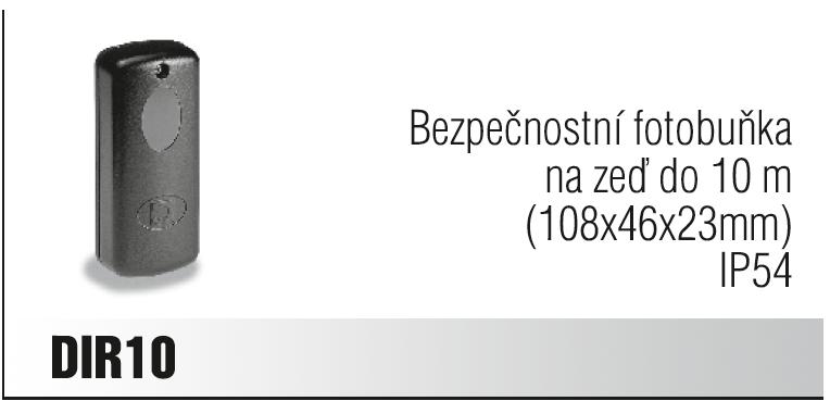 CAME DIR 10 bezpečnostní fotobuňka na zeď do 10m, IP54