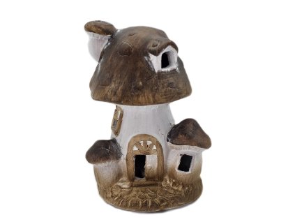 Svíticí LED domeček - hřib