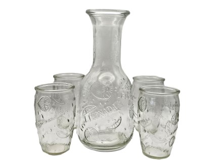skleneny set LEMONADE dzban+4 sklenic (10) format