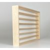 072 VITRINA 76cm x 52cm x 9,5cm, 6,5cm využitelná hloubka , 7 podlaží po 6cm vysokých
