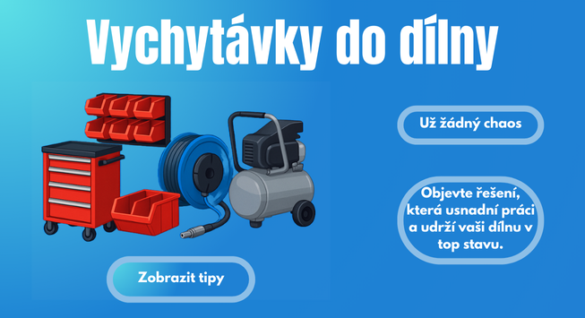 Vychytávky do dílny, které vám usnadní práci