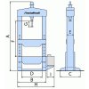 Ručný/nožný hydraulický lis WPP 30 BK