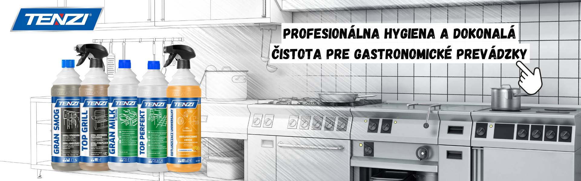 GASTRO LINE - čistiace prostriedky pre gastronómiu
