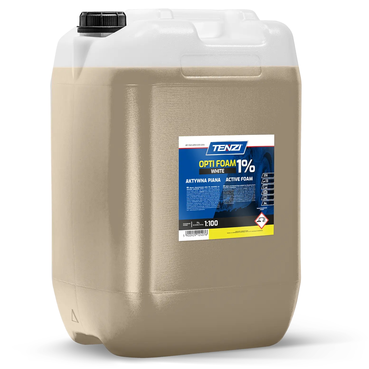 TENZI Opti Foam White 1% – aktívna pena pre osobné a nákladné vozidlá