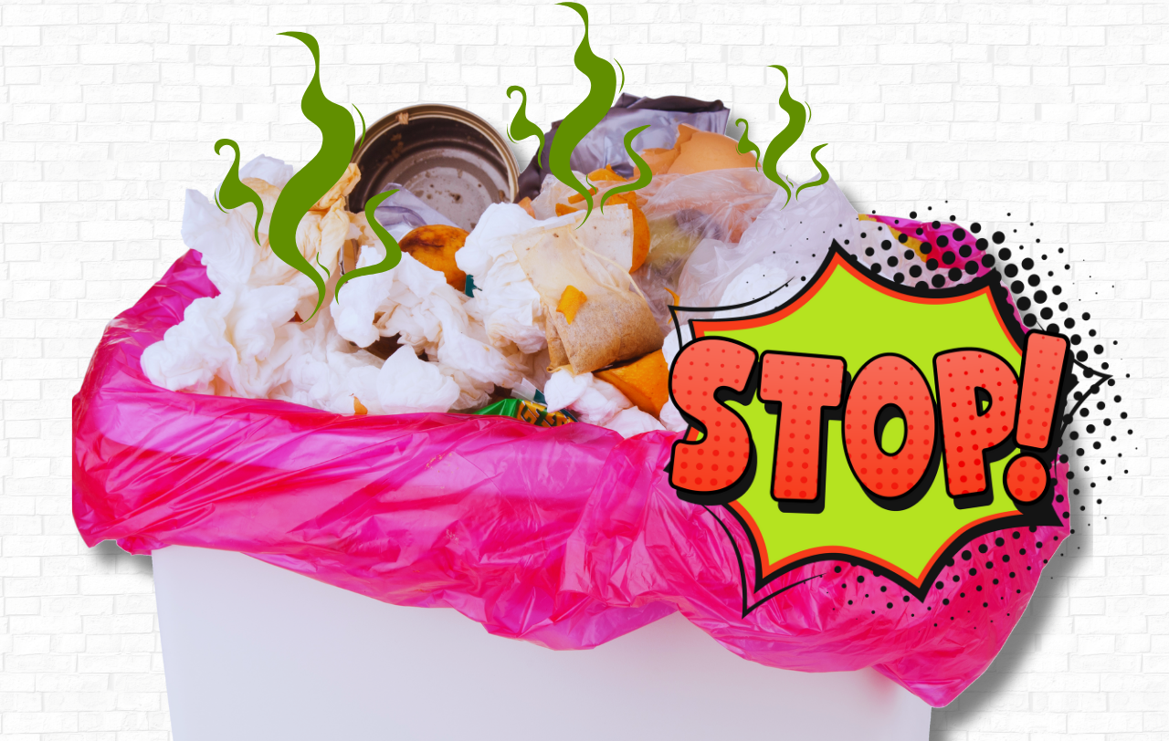 Jak porazit zápach z odpadkového koše